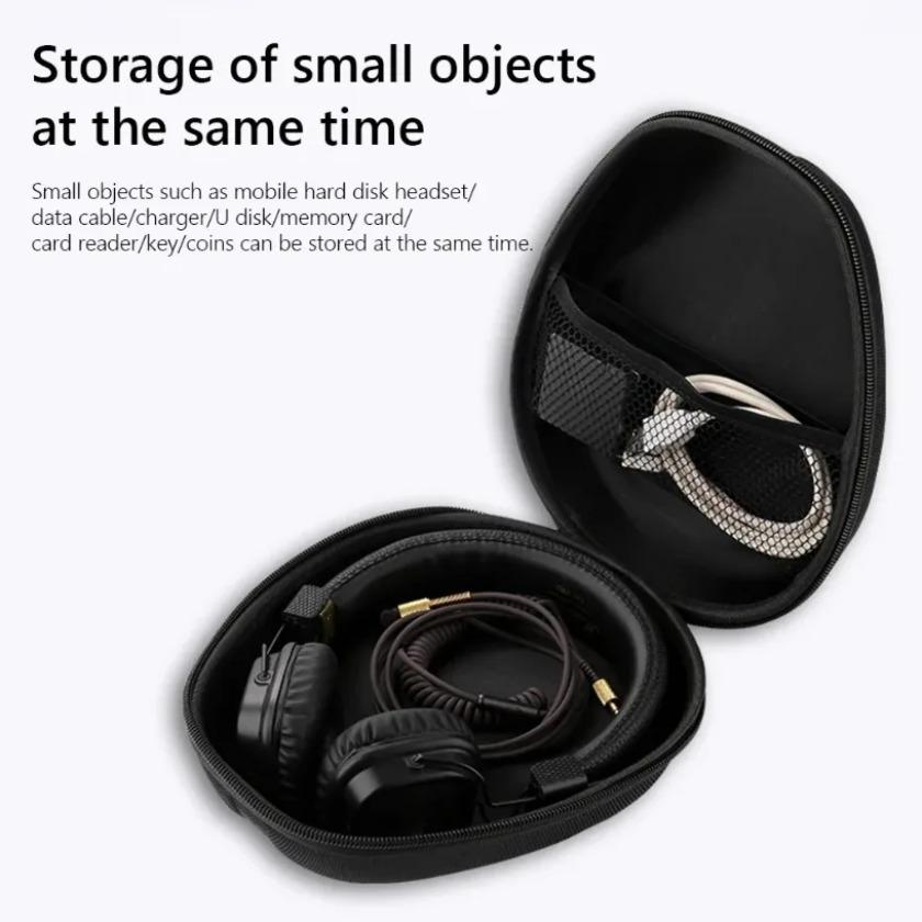 NEW For SONY WH-1000XM4/Audio-technica ATH-M50X Wireless Headset Accessories Hard EVA Headphone Carrying Case Pouch with Hook