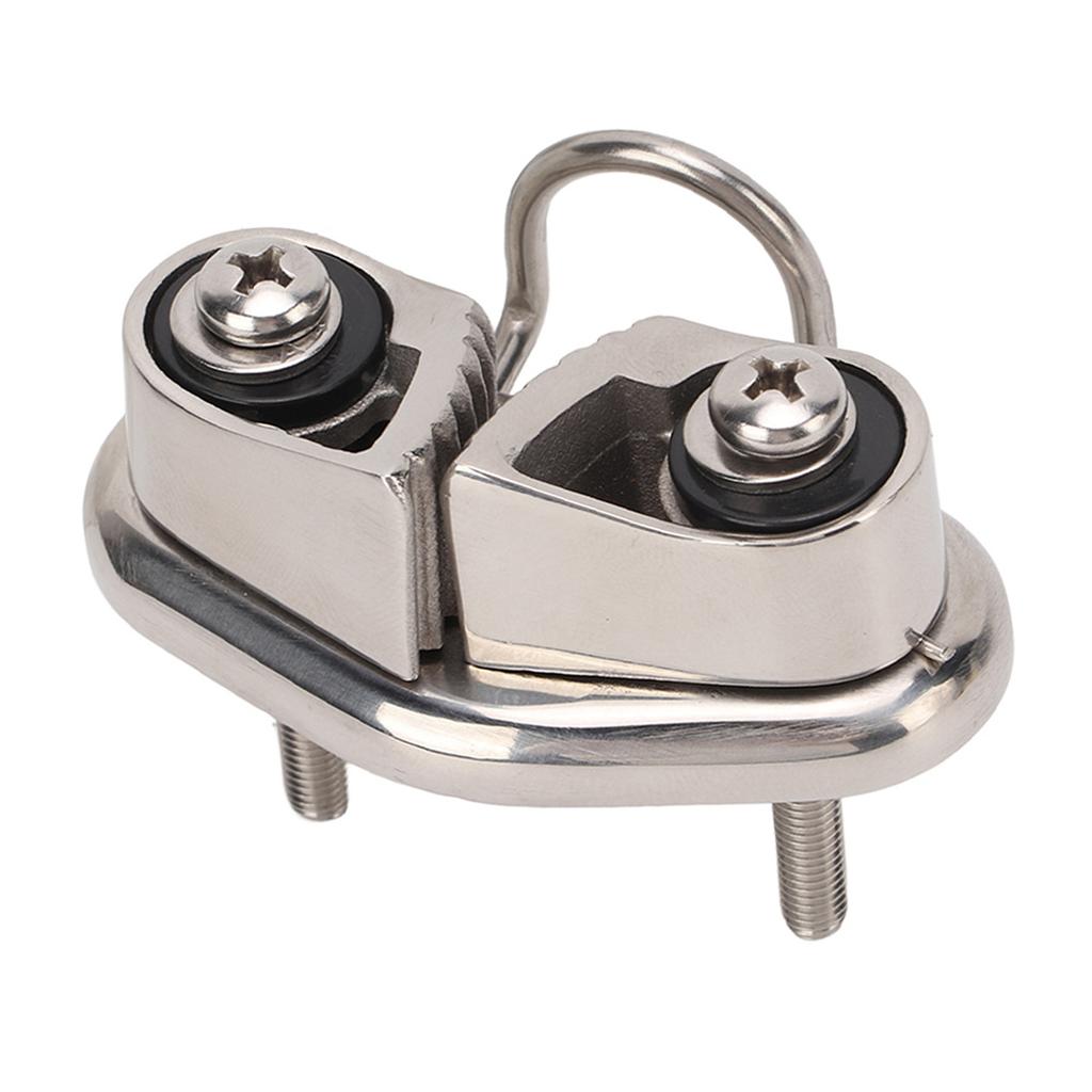 Boat Cam Cleat with Wire ing Ring Sailboat Pilates Equipment 316 Stainless Steel Mirror Polished for 10mm Rope