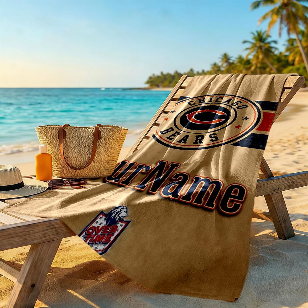 Dallas Customize Text Beach Towel High Absorbency & Quick-Dry Portable for SwimmingBeachCamping Travel Beach AccessoriesGym