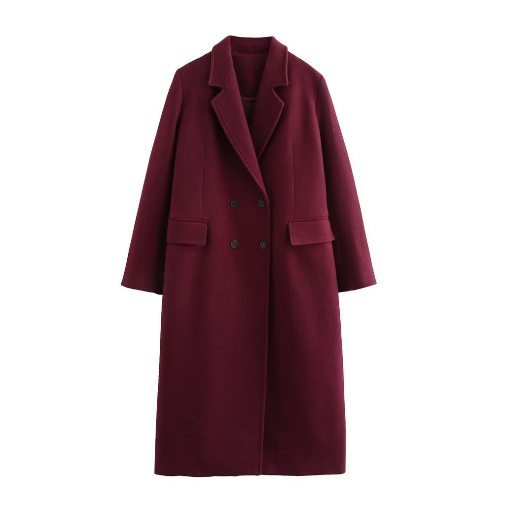 European and American style, new women's clothing, versatile, fashionable and fashionable blended coat coat 9231756