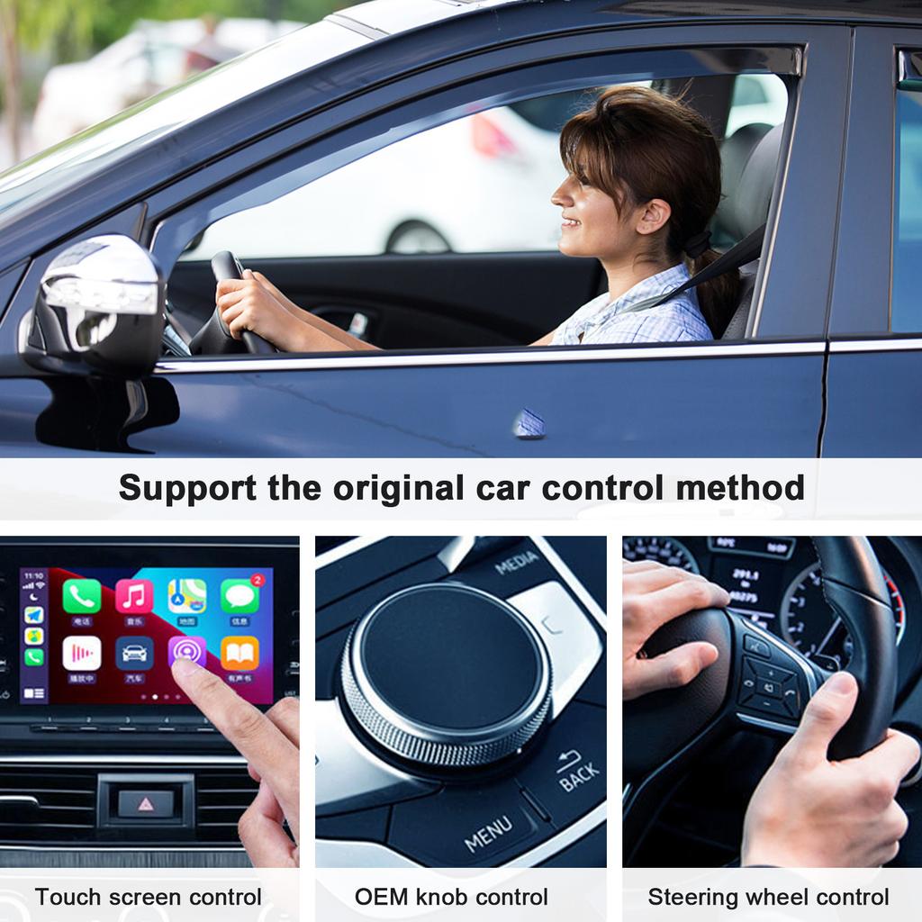 Wireless Car Media Adapter, 5GHz WiFi Car Wired to Wireless Auto Adapter Replacement for iPhone 6/ 7/ 8/ 11/ 12/ 13 All Models