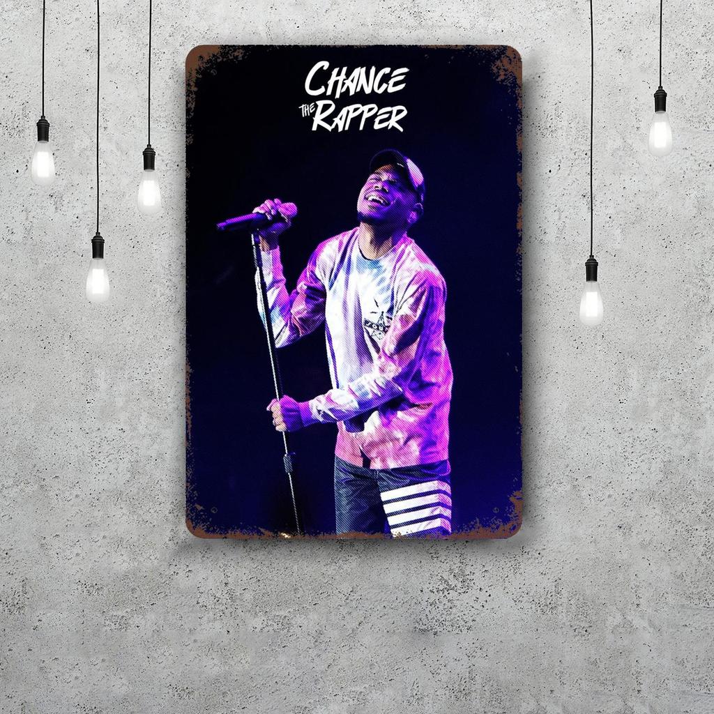 Chance the Rapper Classic Poster Rusty Metal Plaque Retro Decorative Plate Bar Man Cave Garage Club Metal Sign Wall Decoration