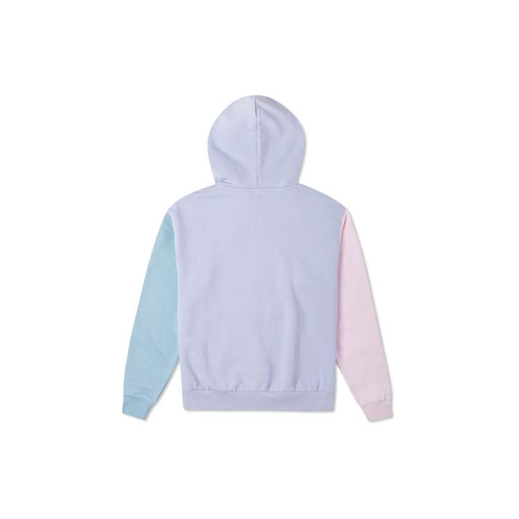 Converse Sweatshirts Women's Light Purple Hooded Moderate Regular Unisex 10023397-A02