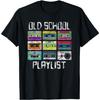 Old School Cassette Playlist Graphic Tee Breathable Cotton Short Sleeve TShirt Casual