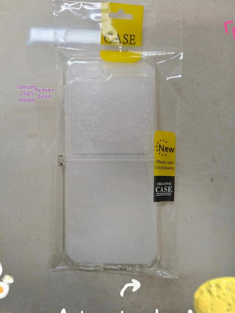 Samsung Z Flip 5/6 TPU Foldable Case with Hinge Protection & Hanging Buckle
