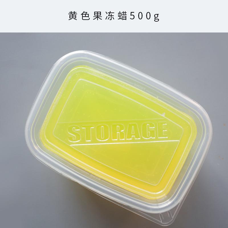 500g Jelly Wax Crystal Clear Smokeless Odorless Long Burning Time for Creative Art Candles Home Decoration Decompression Toys
