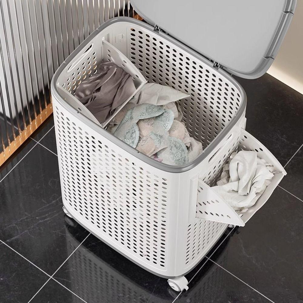 Kunststoff Klappkorb für Schmutzwäsche Große Kapazität Schmutzwäsche Eimer Wohnzimmer
