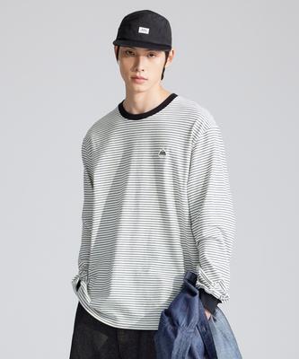 LEE Striped Long Sleeve T-Shirt Ivory