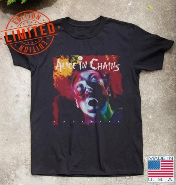 Alice in Chains Facelift Rock Album Black T-Shirt S-5XL S