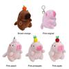 Plush Wagging Tail Capybara Doll Cute Fluffty Animal Doll Creative Cartoon Capybara Doll  Kids Toy