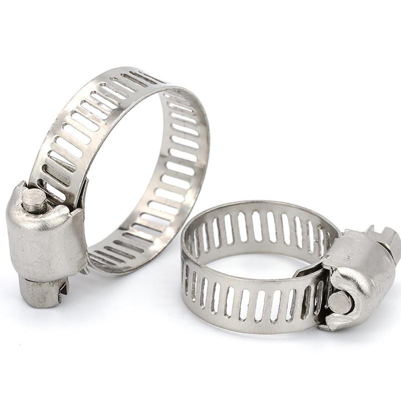 

Adjustable Car Fuel Tube Pipe Clamp Faucet Water Pipes Fasteners Stainless Steel Screw Band Hose Clamps Worm Gear Plier Tools 10pcs 8-12mm