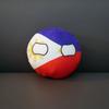 20/10cm Philippinen Polenball Plüschtier Countryball Stoffpuppe Anhänger Heimdekoration