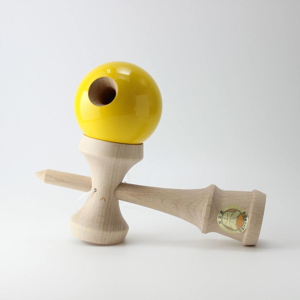 Yamagata Koubou Langs Japan Competition Kendama Kendama Association Solid Color Yellow "Ozora" (Japan Certified)