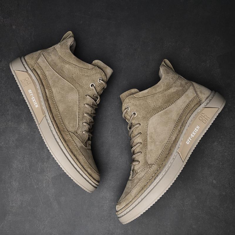 British Style Genuine Leather Men Shoes Trend Comfortable Casual Shoes Moccasins Men Flats Shoes