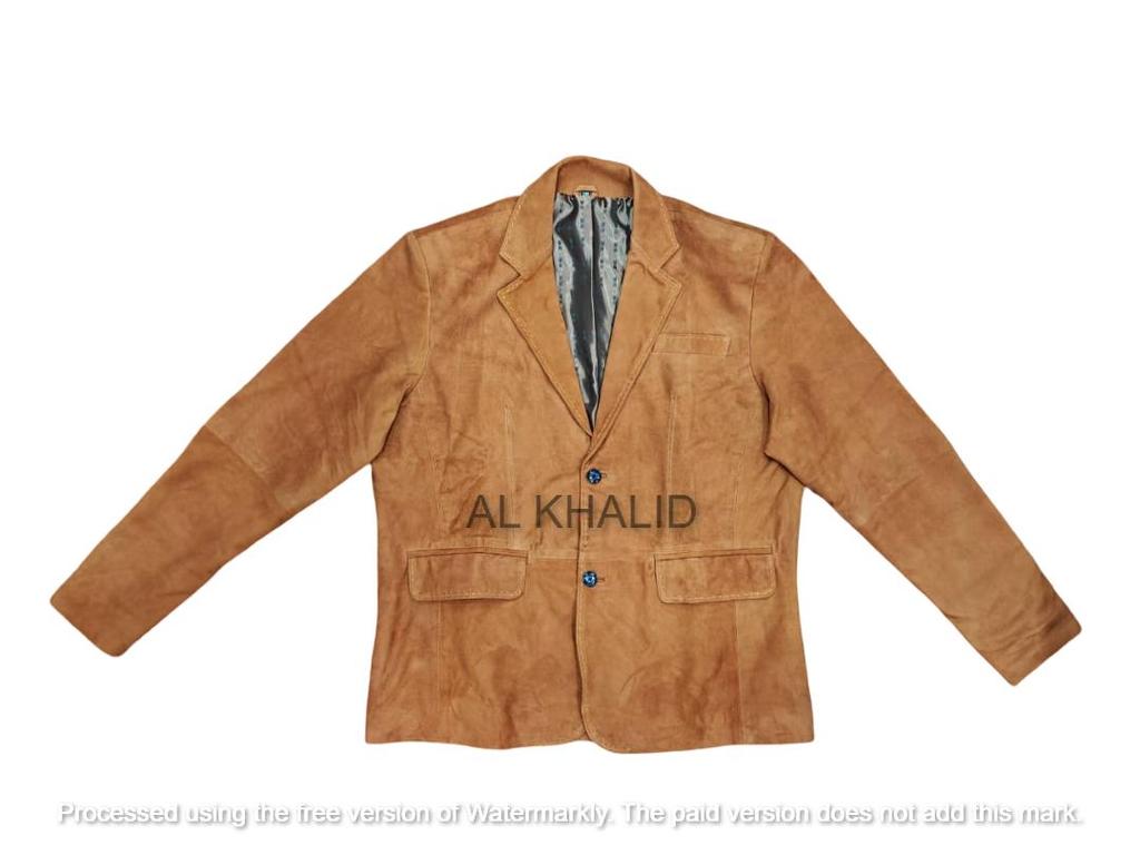 AL KHALID Echtes Weiches Braunes Lammleder Motorradstil Damenblazer Biker Stilvoll