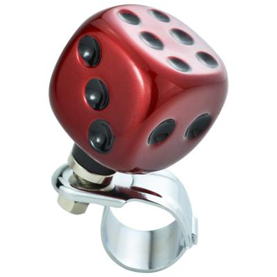 Abfer Steering Wheel Spinner Dice Shape Power Steering Wheel Spinner Assist Grip Holder for