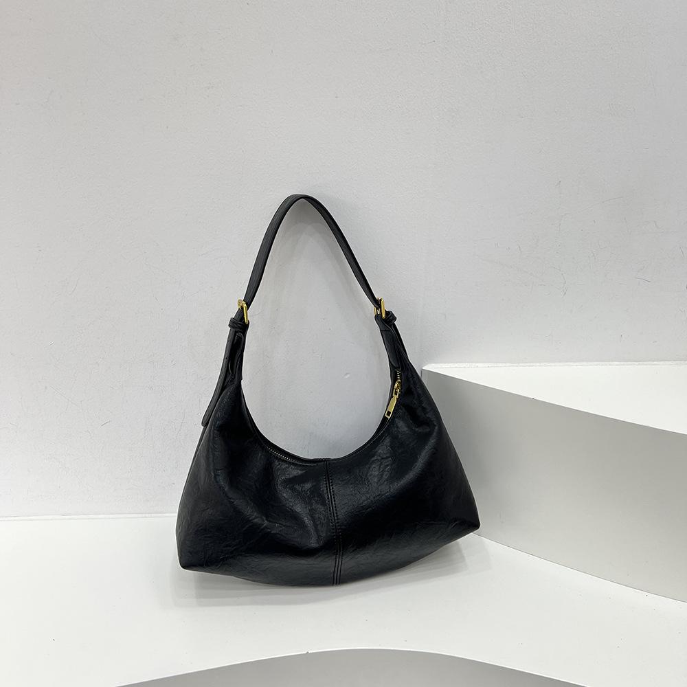 

Осень и зима новая ретро замшевая сумка подмышку женская повседневная модная сумка-тоут большой вместимости сумка на плечо чёрный