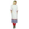 Bimba Women White Indian Ethnic Custom Kurti 3 4th Sleeve Tunic Long Blouse