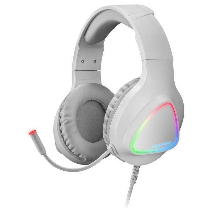 Casque Gaming Mars Gaming MH222 Blanc avec Microphone