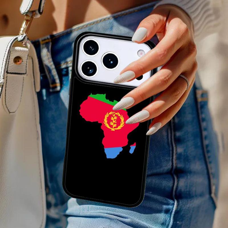 Eritrea Flag Soft Phone Case For iPhone 17 Air 14 15 13 12 Max Cover For Apple 14 15 16 16e 11 Pro Max Plus