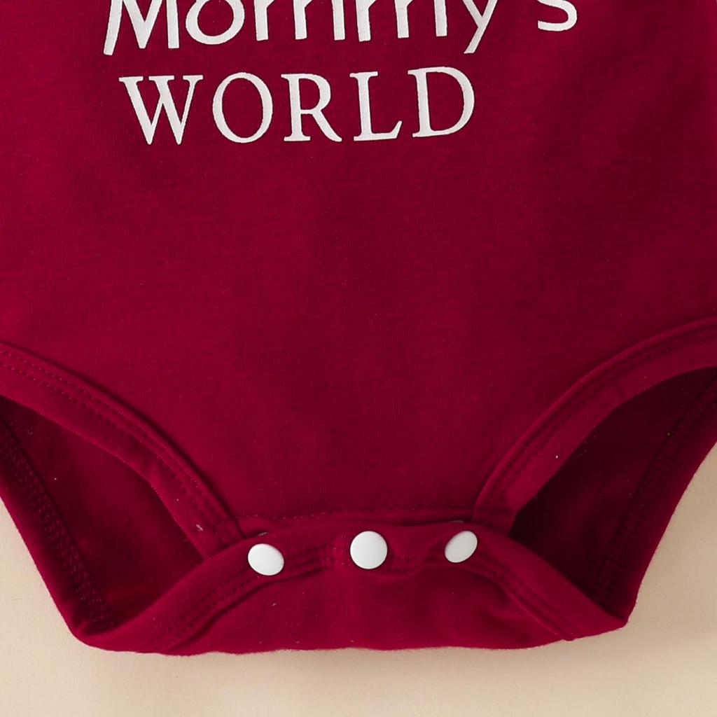 Baby Girl Summer Romper & Shorts Set - "Letter" Top with Belted Flower Pants