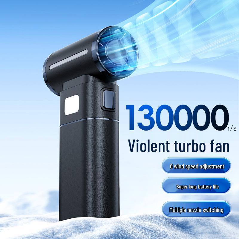 Compact Turbo Handheld & Neck Hanging Fan for Construction Sites – Portable Mini Fan Gift
