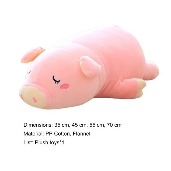 Pig Plush Pillow PP Cotton Filling Sofa Ornament Pink Cute Piggy Pillow Stuffed Animal Doll Birthday Gift