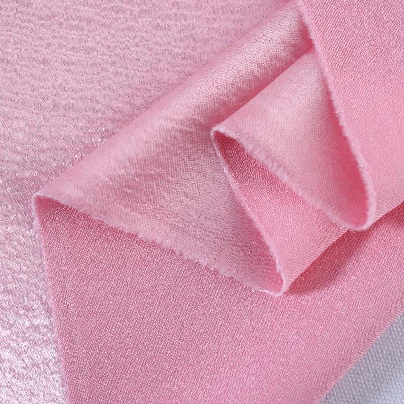 1025 Shiny Crinkle Bright Silk Satin Fabric for Pajamas & Dresses