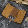 Leather Key Bag, Crazy Horse Leather Keychain, First Layer Cowhide Multi-Color Men'S Waist Hanging Car Multi-Function Keychain