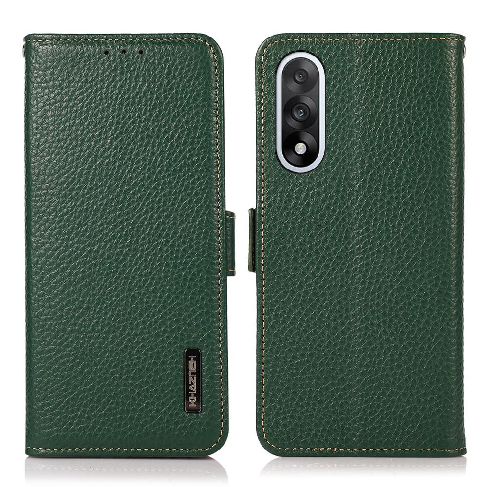 for OnePlus Nord 5 5G Phone Case Genuine Cow Leather Cover RFID Blocking