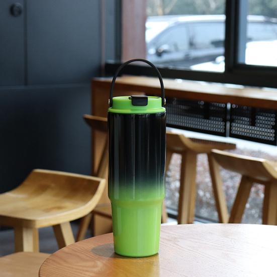 30 Oz Stainless Steel Tumbler with Handle Straw Lid Insulated Travel Mug Leakproof Water Cup for Home