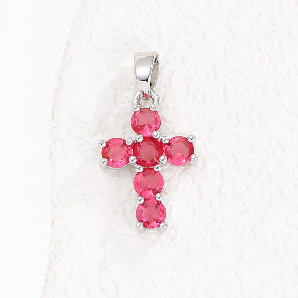 Exquisite Copper Micro-Plated Gold Birthstone Pendant for Every Month