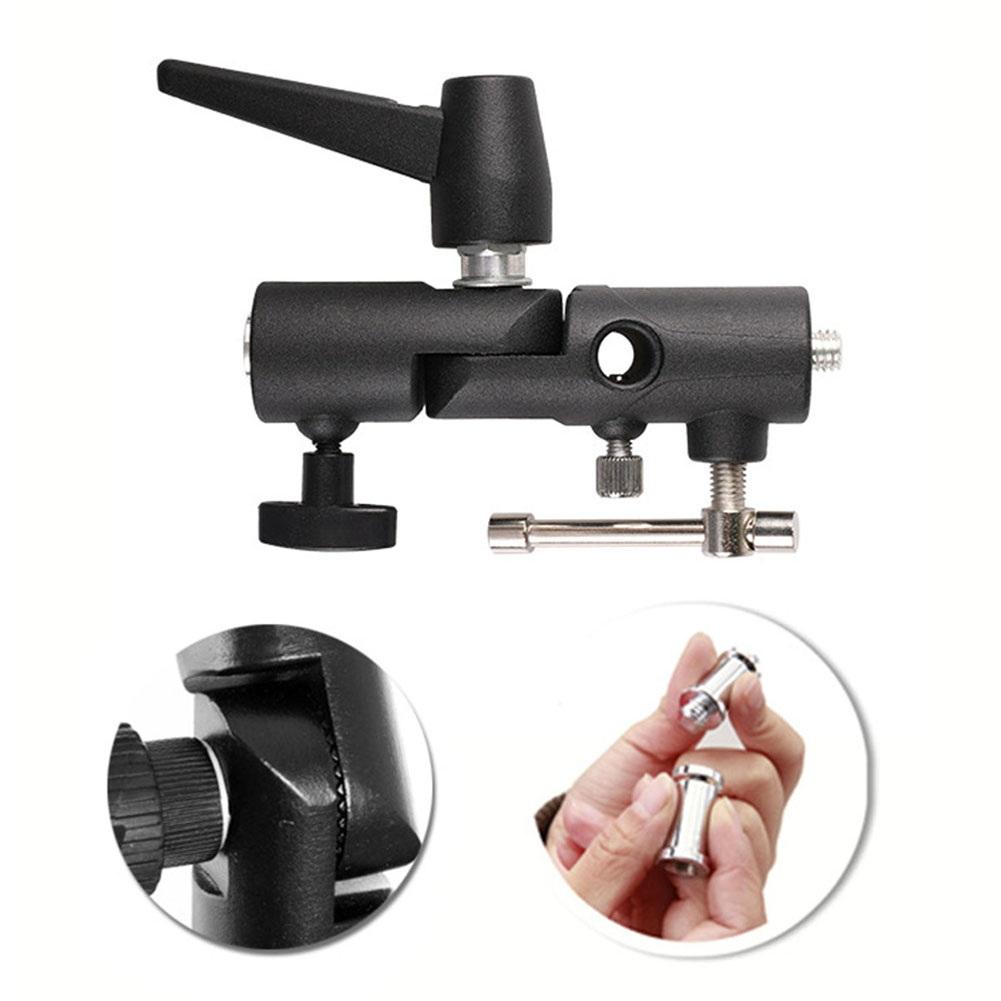 Camera Flash Bracket Mount With Umbrella Softbox Holder Live Tripod Light Parts Camera Flash Bracket H-Type Mount