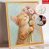 Cute Cat Pearl Painting Handmade Diy Pearl Art Painting Stickers Home Decoration Gifts