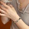 New Chinese Style Green Phantom Quartz Agarwood Beaded Bracelet Women Lucky Wood Feng Shui Element