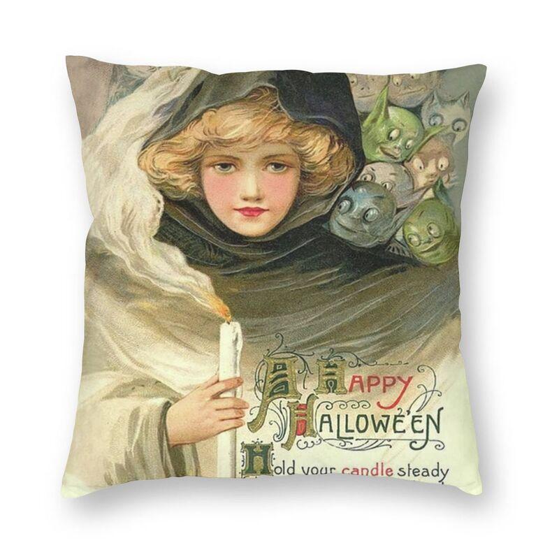 Home Decoration Nordic Halloween Witch Ghost Tree Cushion Cover Cushion Cover Mystery Magic Pillowcase 45x45cm Funda De Almohada