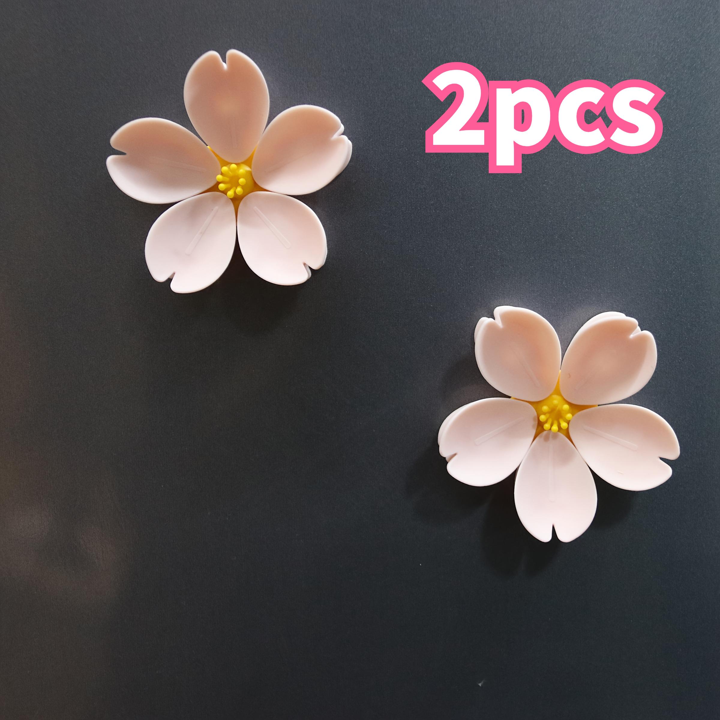 

Portable Colorful Petal Cherry Blossom Sealing Clips, Magnetic Fridge Magnets, Creative Food Sealers, Snack Storage Clips
