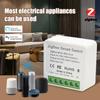 AUBESS EWeLink Zigbee 16A Inteligentny Wyłącznik Nadprądowy Aplikacja Sterowanie Głosowe Zdalne Sterowanie Bezprzewodowy Włącznik Pasuje do Alexa Google Home