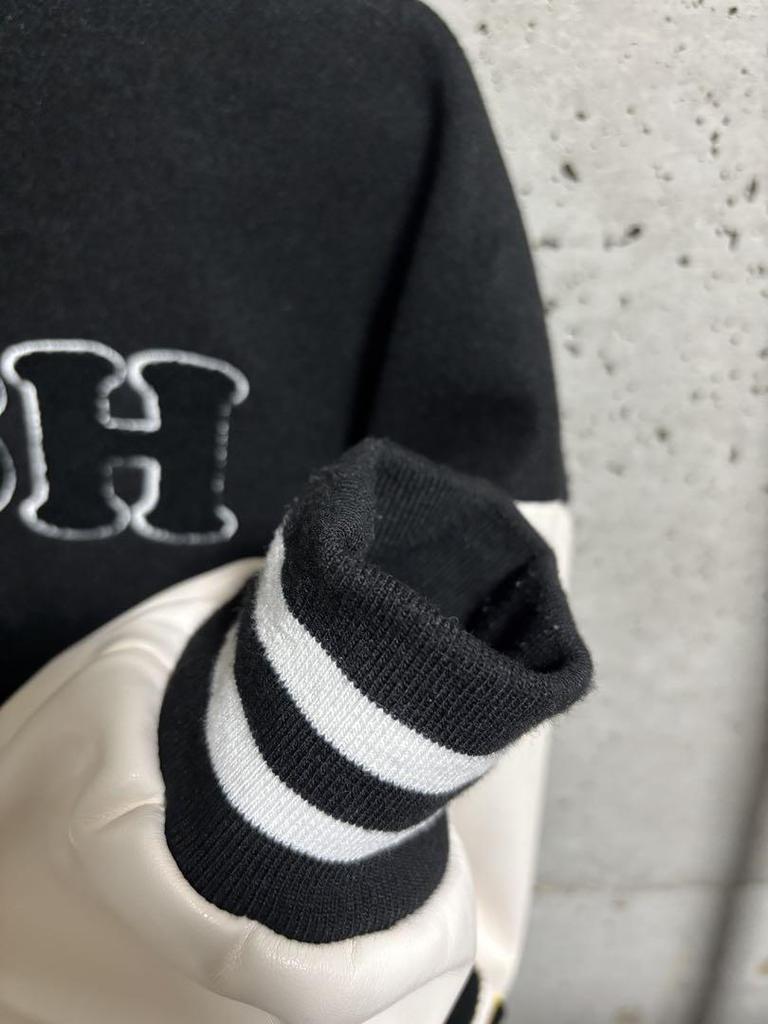 [USED] HARSH AND CRUEL Hamburger Embroidered Stadium Jacket