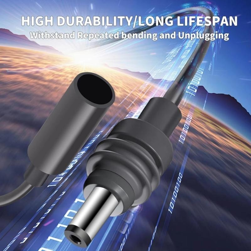 Portable Power Connector Cable Flexible Type C Adapter Male to Female Waterproof Power Converter Adapter for Mini