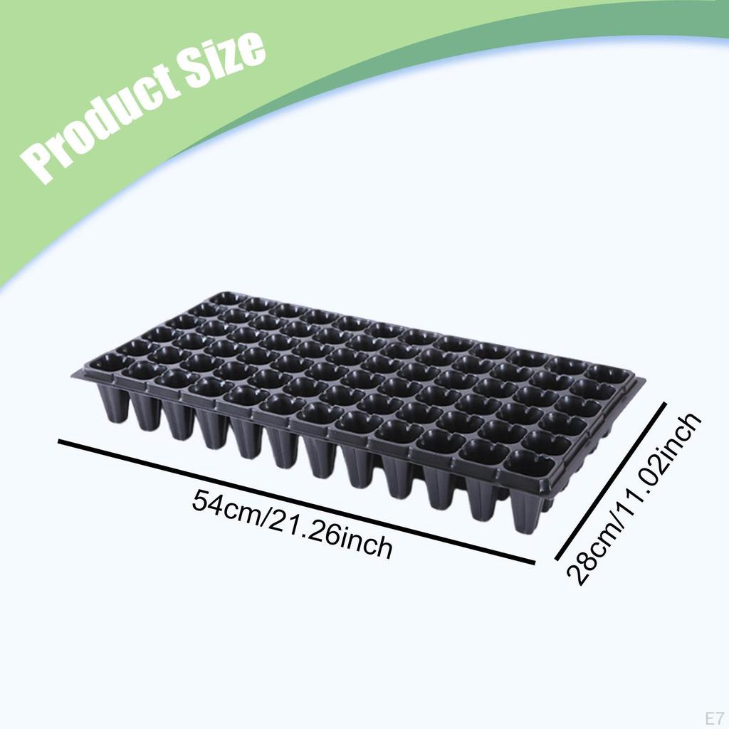 12 Pieces Nursery Seedling Trays with Hole Propagation Pot Portable Drainage Growing