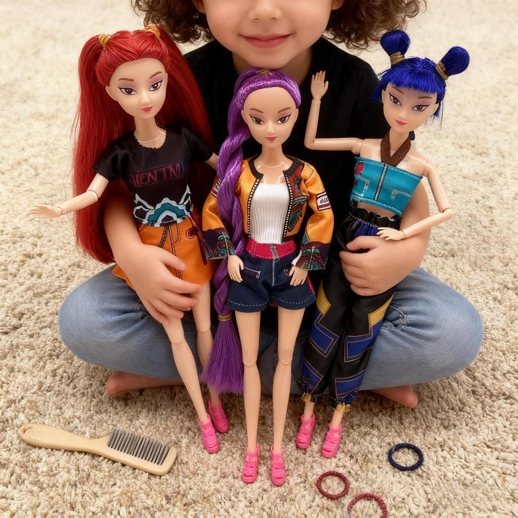 New Kpop Demon Hunters Anime Merchandise Rumi Mira Zoyi Character Figurine Birthday Gift Fan Club Gifts 11 Joints Are Movable