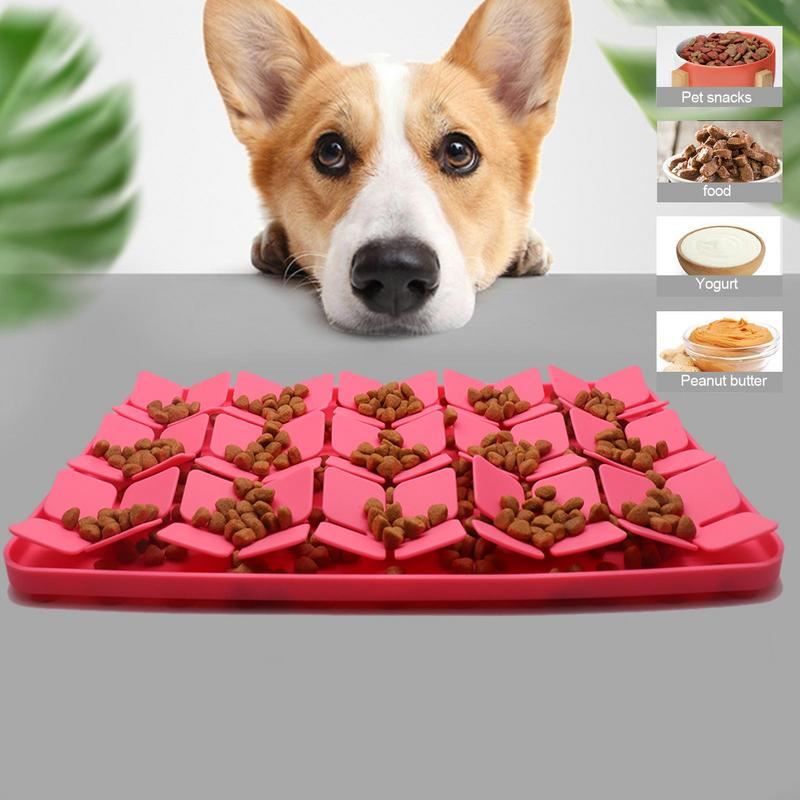 Lick Pads For Dogs Silicone Dog Lick Mat With Strong Suction Cups Dog Slow Feeders Lick Mat Boredom Reduce Pad For Food Treats