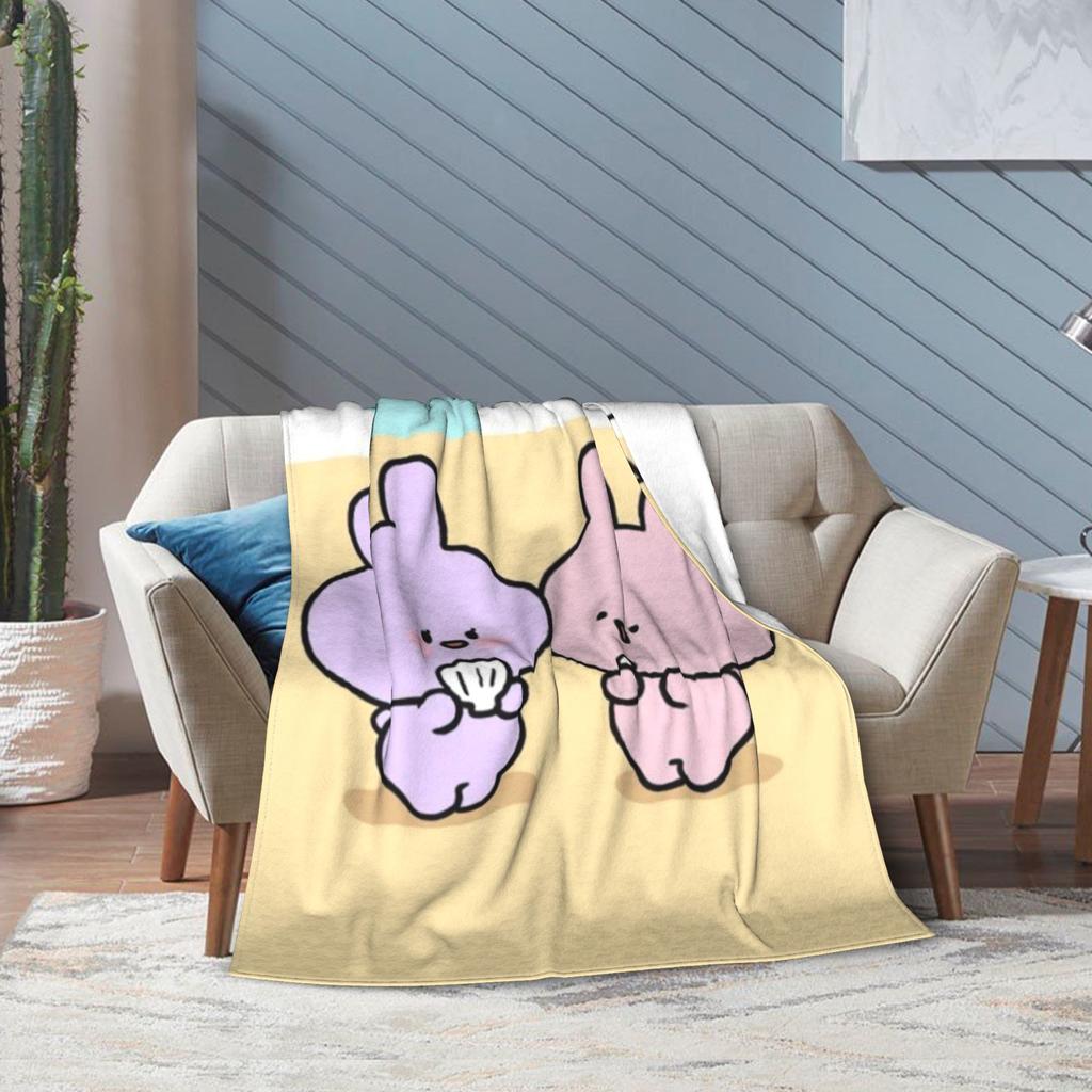 Asamimichan and Anemimi Blanket Ultra Soft Throw Blankets for Sofa 50x60 Inch Multiple Sizes Plush Thin Quilt