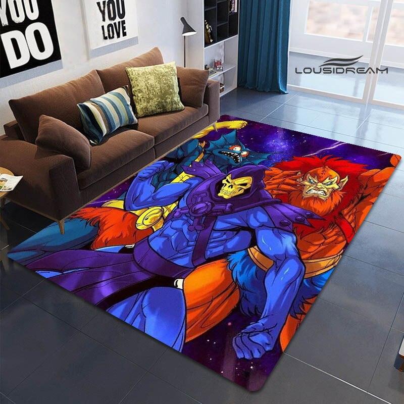 Alfombra estampada de Anime Universe Master HE-MAN, alfombra de juego para niños, sala de estar, dormitorio, hermosa alfombra, accesorios de fotografía