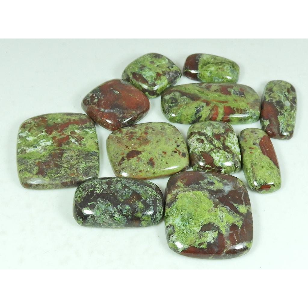 20-29MM Natural Dragon Jasper Cabochon loose Gemstone 11Pcs Lot 299Cts. SY-514