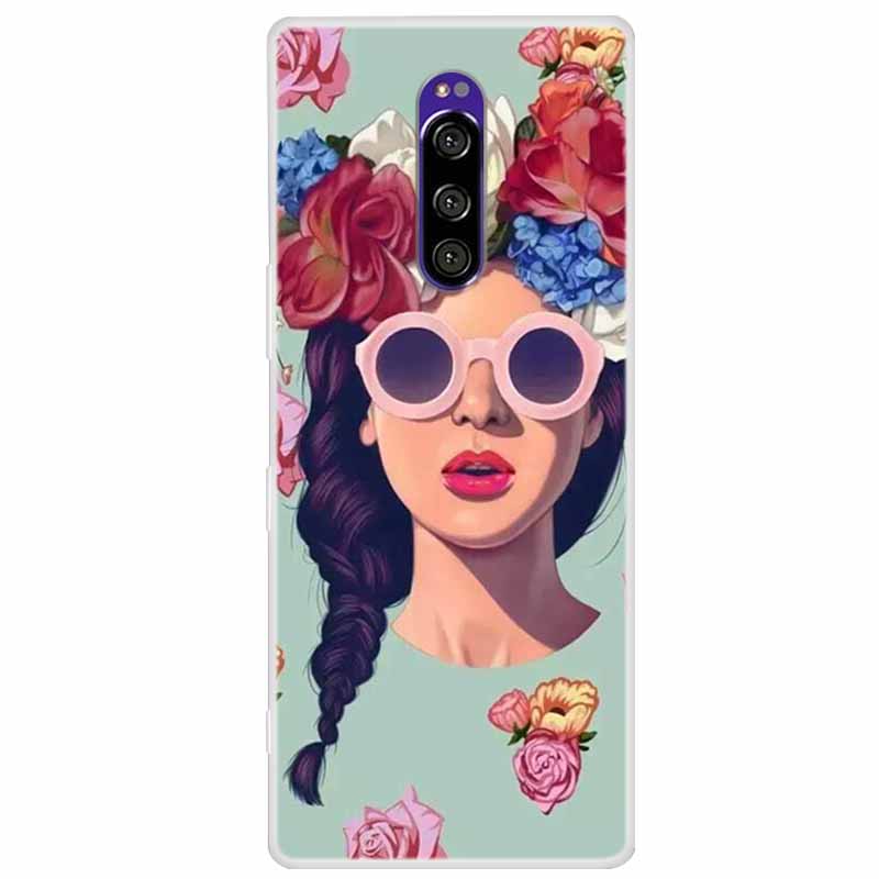For Sony Xperia 1 Case Luxury Animals Transparent Cover for Sony Xperia1 XZ4 SO-03L SOV40 J8110 J9150 J8170 Phone Shells Covers