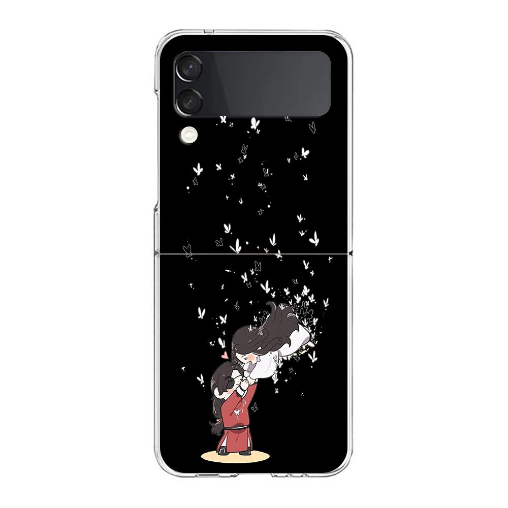 Heaven Officials Blessing TGCF Clear Phone Case For Samsung Galaxy Z Flip 4 Case High Hard Shell On For Galaxy Z Flip 3 5G Cover