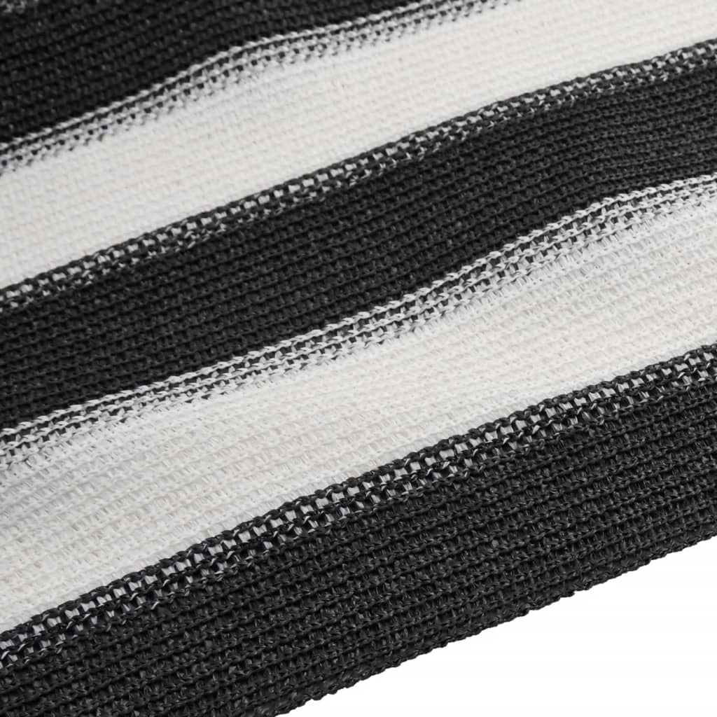 Privacy Screen Anthracite and White 1.5 X 10 M HDPE 75 G M²
