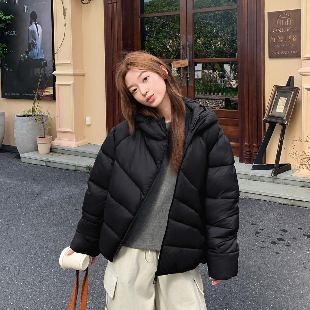 Design Sense Twill Down Cotton-padded Clothes Women's New Winter Coat Loose Casual Cotton-padded Jacket Thickened American Cotton-padded Clothes